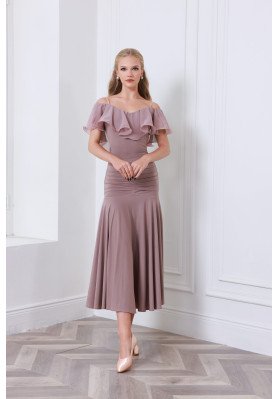 M473 Dirty Pink Latin Practice Skirt ruviso-dancewear.com