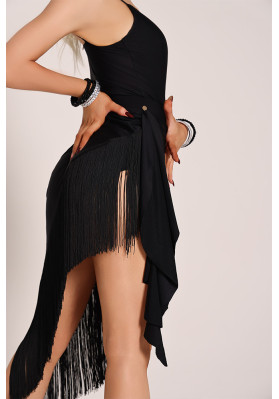 Latin Dance Dress A43 Tassel Fringe Dress ruviso-dancewear.com