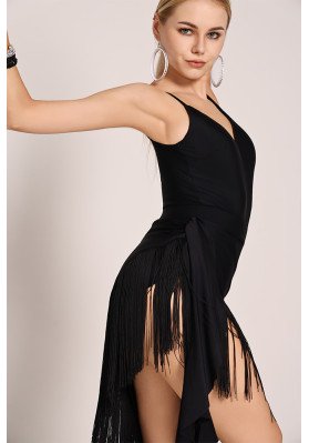Latin Dance Dress A43 Tassel Fringe Dress ruviso-dancewear.com