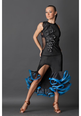 Women's Top-229 – Sleek Stretch Jersey Latin Dance Top by Freestyle ruviso-dancewear.com