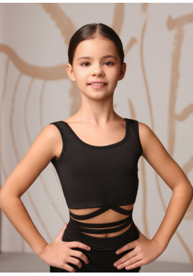 Strappy Back Latin Dance Tank Top – TARA NMT371X ruviso-dancewear.com