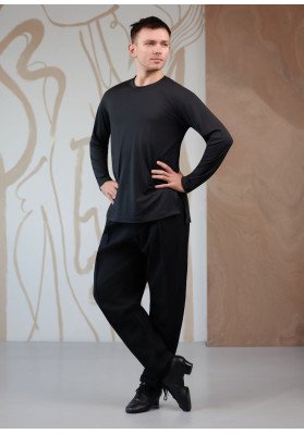 Men’s Asymmetrical Long Sleeve Dance Top – RICCARDO MBT01XX ruviso-dancewear.com