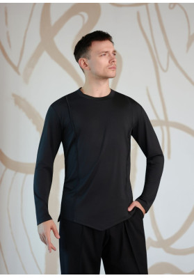 Men’s Asymmetrical Long Sleeve Training T-Shirt – BENITO MBT03XX ruviso-dancewear.com