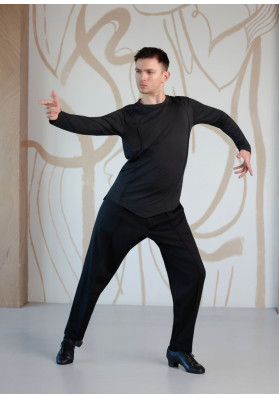 Men’s Asymmetrical Long Sleeve Training T-Shirt – BENITO MBT03XX ruviso-dancewear.com