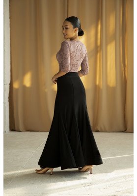 FD Skirt JUS-1002 – Standard Ballroom Dance Skirt with Godet Panels ruviso-dancewear.com