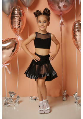 FD Top TP-1212 – Women’s Latin Dance Top with Mesh Yoke and Open Back ruviso-dancewear.com