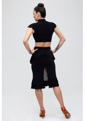 Women's Latin Dance Top 630 by Freestyle – Knitwear & Stretch Mesh ruviso-dancewear.com