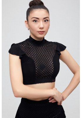Women's Latin Dance Top 630 by Freestyle – Knitwear & Stretch Mesh ruviso-dancewear.com