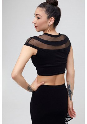 Women's Latin Dance Top 632 by Freestyle – Stretch Mesh ruviso-dancewear.com