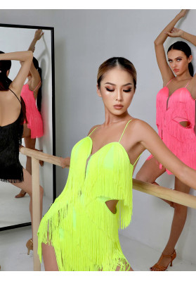 Kleid für lateinamerikanische Tänze | Body Twist Fransenkleid – 2118 ruviso-dancewear.com