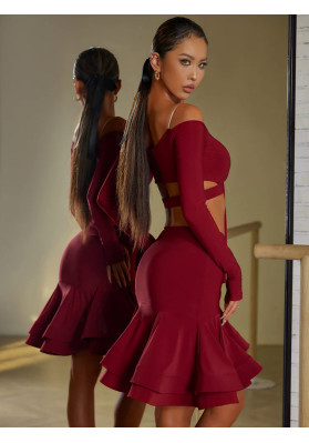 Skirt For Ballroom Dancing | Rosy Skirt - 23117 ruviso-dancewear.com