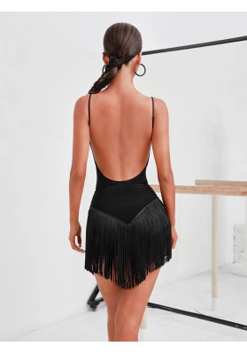 Leotard For Ballroom Dancing | The Leotard - 2212 black ruviso-dancewear.com
