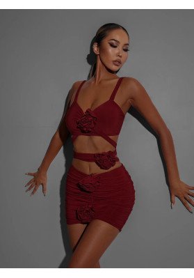 Skirt For Latin American Dances  | Flora Skirt - 2357 ruviso-dancewear.com